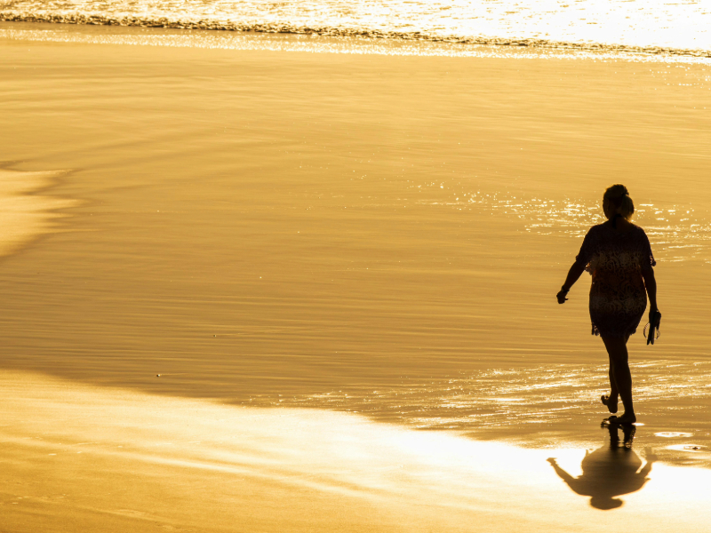 Walking outdoors to start working out when out of shape