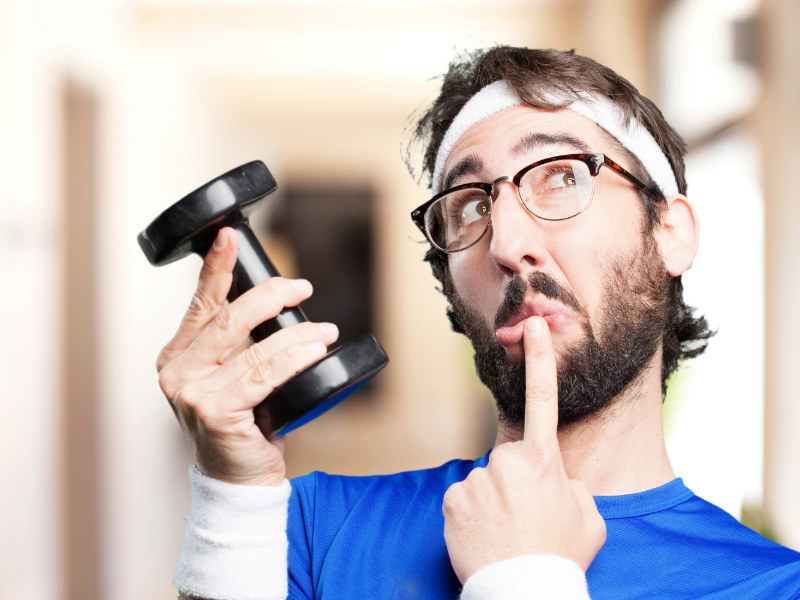 Beginner confused by fitness myths while researching on phone