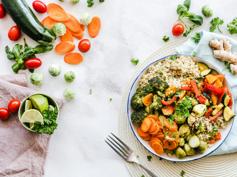 Healthy meal for fitness beginners over 40