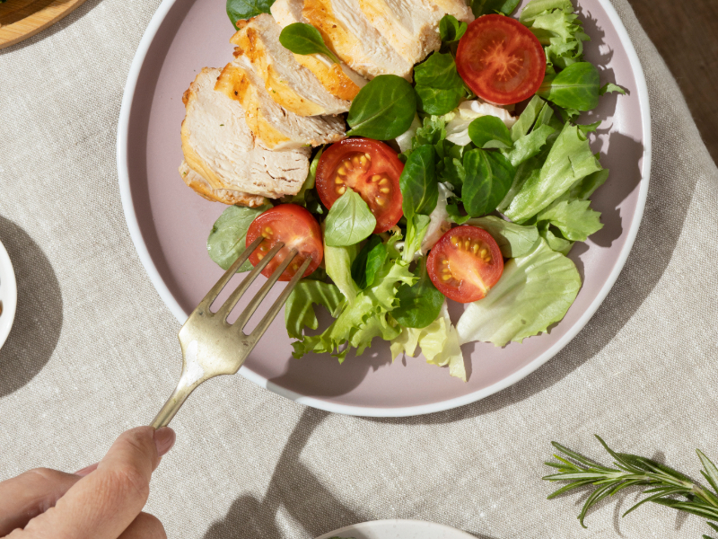 Nutritious meal supporting healthy habits for fitness beginners